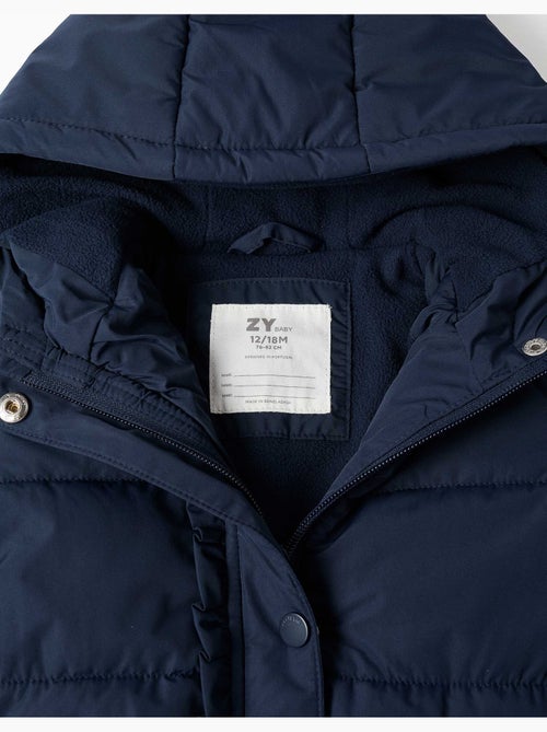 Chaqueta acolchada con capucha y forro polar - Kiabi