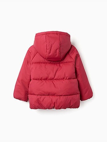 Chaqueta acolchada con capucha y forro polar