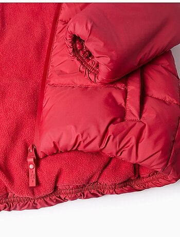 Chaqueta acolchada con capucha y forro polar