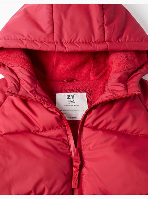 Chaqueta acolchada con capucha y forro polar - Kiabi