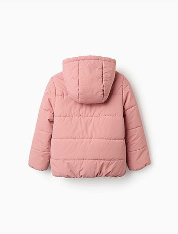Chaqueta acolchada con capucha y forro polar