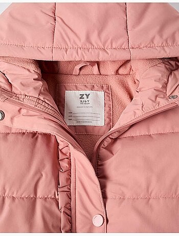 Chaqueta acolchada con capucha y forro polar