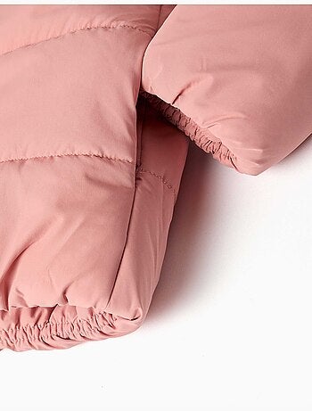 Chaqueta acolchada con capucha y forro polar