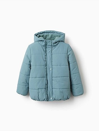 Chaqueta acolchada con capucha y forro polar
