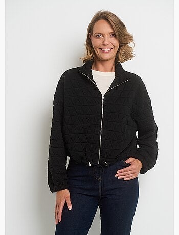 Chaqueta acolchada con cremallera y cuello alto - AFIBEL