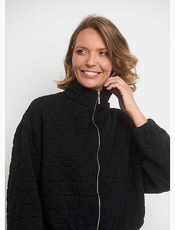 Chaqueta acolchada con cremallera y cuello alto - AFIBEL