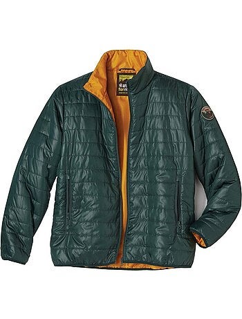 Chaqueta acolchada con cuello alto y cremallera, tratamiento hidrófugo