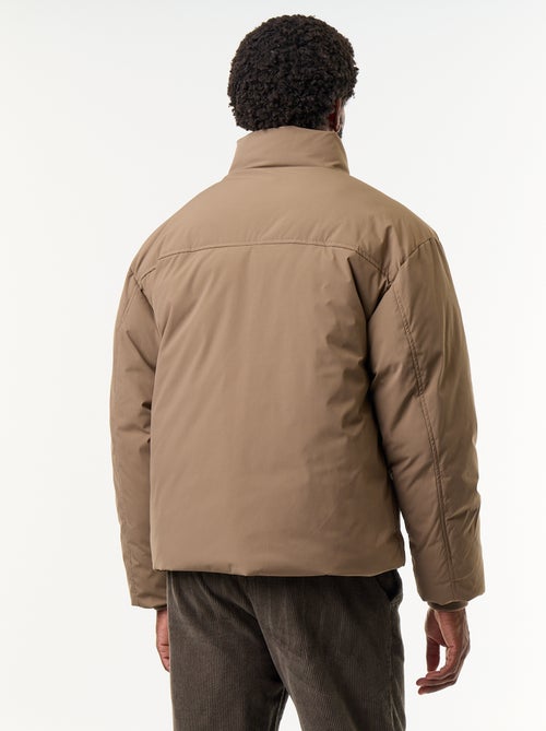 Chaqueta acolchada con cuello alto y mangas raglán - Kiabi