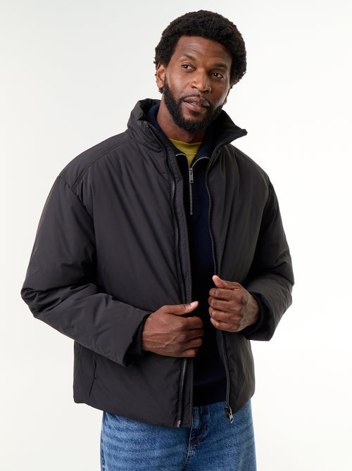Chaqueta acolchada con cuello alto y mangas raglán - Kiabi