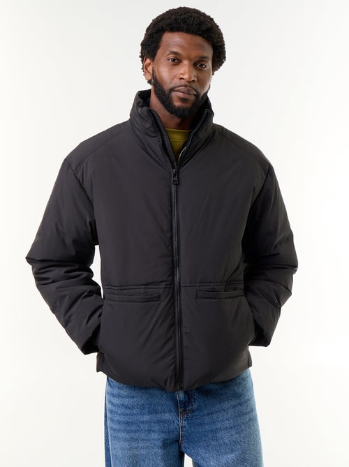Chaqueta acolchada con cuello alto y mangas raglán - Kiabi