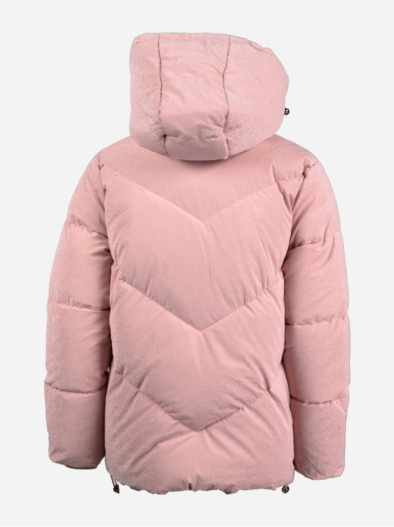 Chaqueta acolchada con efecto pixelado - boom kids Rosa - Kiabi
