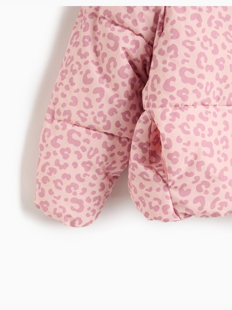 Chaqueta acolchada con estampado animal, mo fashion Rosa - Kiabi