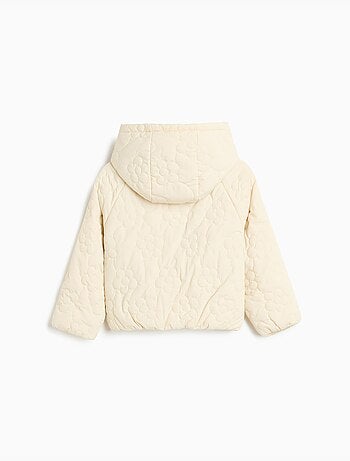Chaqueta acolchada con flores, mo fashion