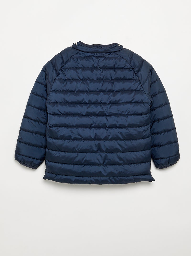 Chaqueta acolchada con interior de borreguillo - colección fácil de poner Azul - Kiabi