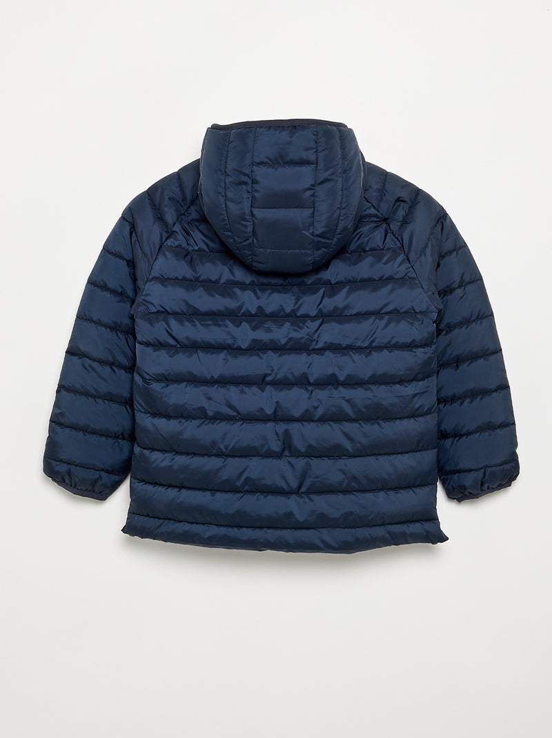 Chaqueta acolchada con interior de borreguillo - colección fácil de poner Azul - Kiabi