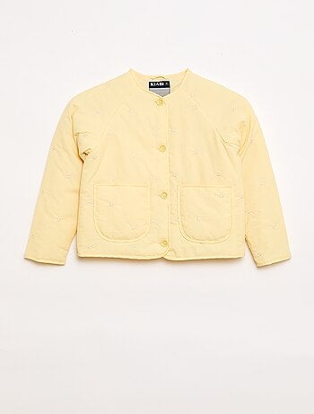 Chaqueta acolchada con motivo bordado