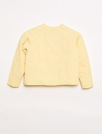 Chaqueta acolchada con motivo bordado