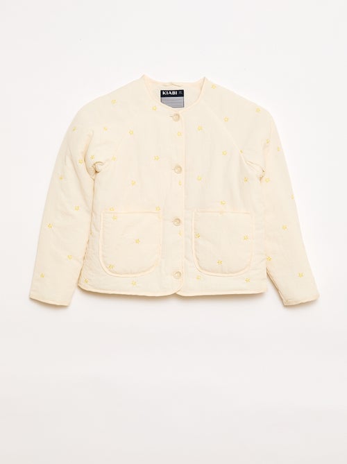 Chaqueta acolchada con motivo bordado - Kiabi