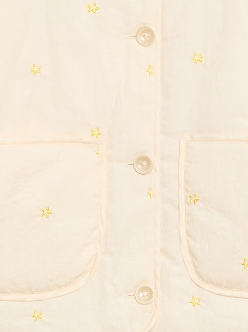 Chaqueta acolchada con motivo bordado - Kiabi