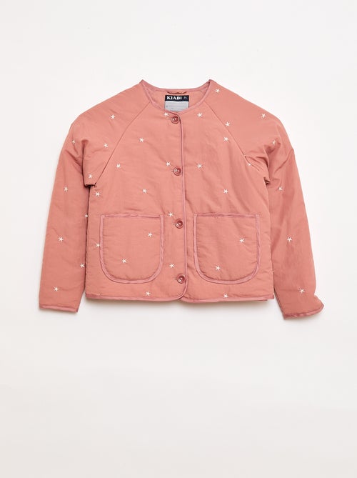 Chaqueta acolchada con motivo bordado - Kiabi