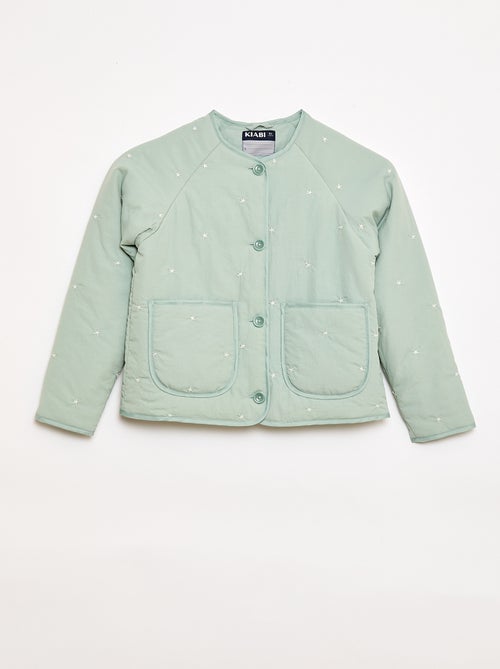 Chaqueta acolchada con motivo bordado - Kiabi