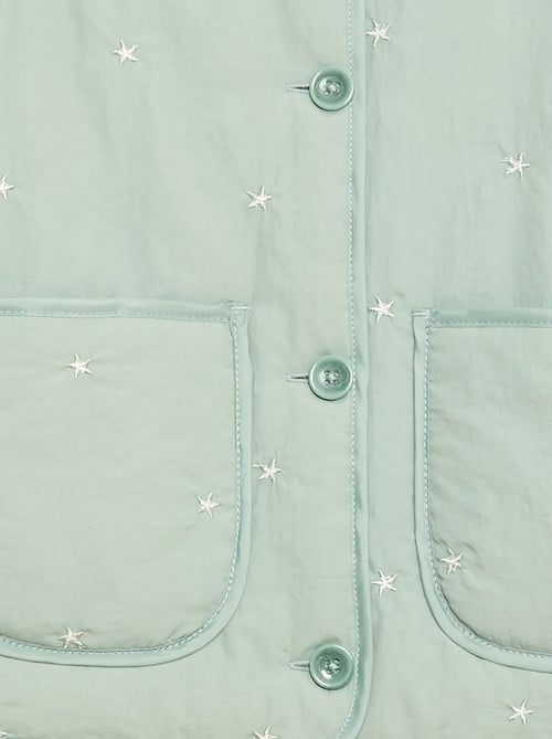 Chaqueta acolchada con motivo bordado - Kiabi