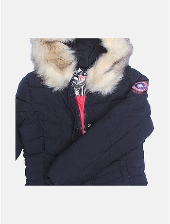 Chaqueta acolchada con pelo sintético desmontable - Paragoose