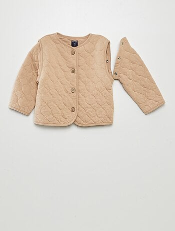 Chaqueta acolchada con relleno y mangas extraíbles