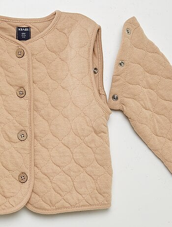 Chaqueta acolchada con relleno y mangas extraíbles