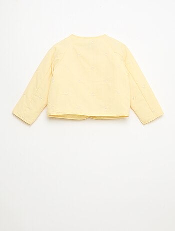 Chaqueta acolchada de cuello redondo en tejido repelente al agua