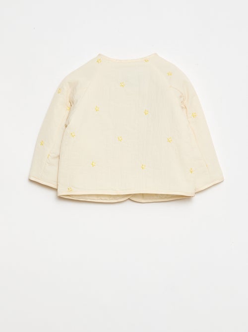 Chaqueta acolchada de cuello redondo en tejido repelente al agua - Kiabi