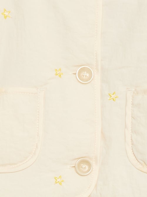 Chaqueta acolchada de cuello redondo en tejido repelente al agua - Kiabi