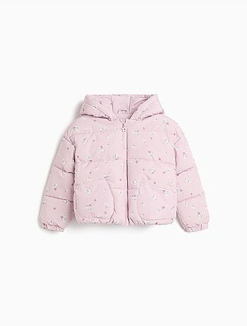 Chaqueta acolchada de flores, mo fashion