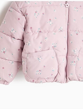 Chaqueta acolchada de flores, mo fashion