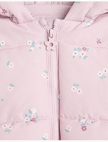 Chaqueta acolchada de flores, mo fashion
