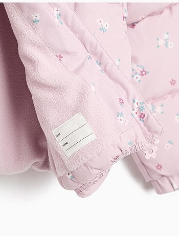 Chaqueta acolchada de flores, mo fashion