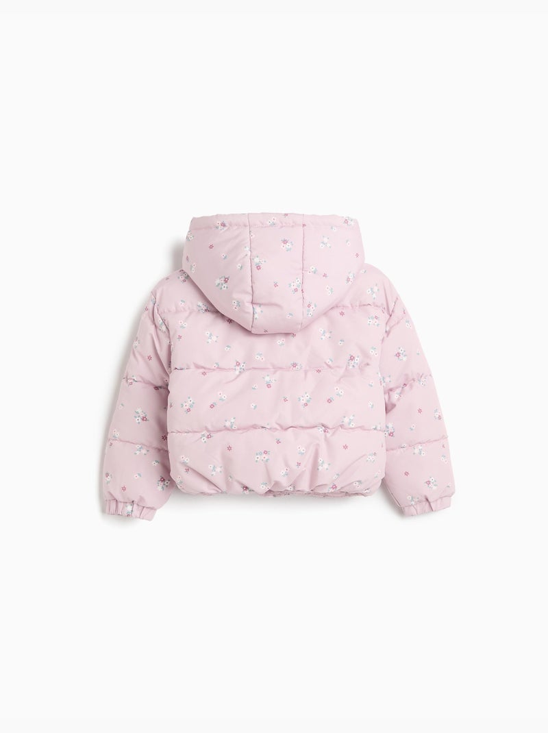 Chaqueta acolchada de flores, mo fashion Rosa - Kiabi