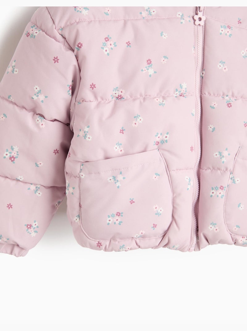 Chaqueta acolchada de flores, mo fashion Rosa - Kiabi