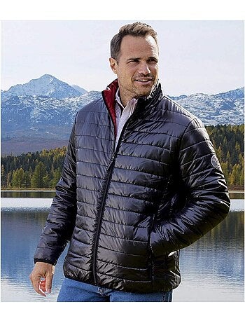 Chaqueta acolchada con cuello alto y cremallera, tratamiento hidrófugo