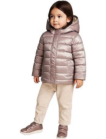 Chaqueta acolchada diseño lisos invierno niñas - minoti