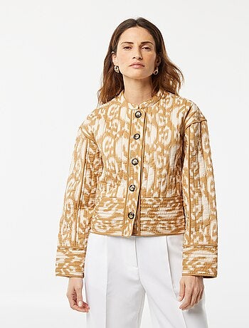 Chaqueta acolchada estampada