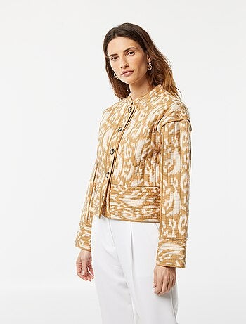 Chaqueta acolchada estampada