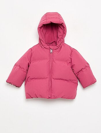 Chaqueta acolchada estampada con capucha