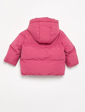 Chaqueta acolchada estampada con capucha