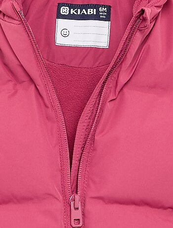 Chaqueta acolchada estampada con capucha