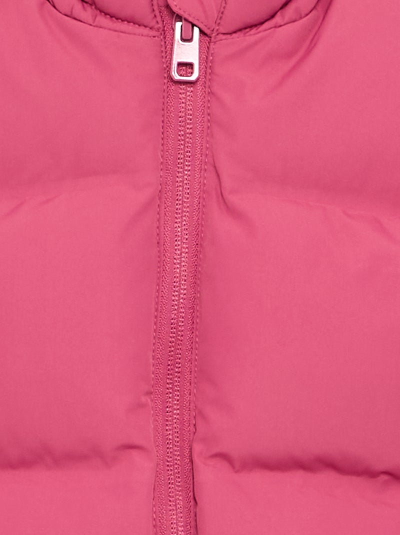 Chaqueta acolchada estampada con capucha Purpura - Kiabi