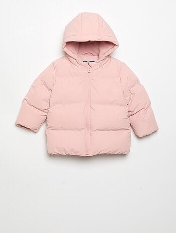 Chaqueta acolchada estampada con capucha