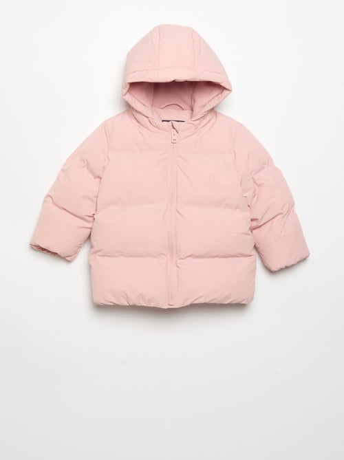 Chaqueta acolchada estampada con capucha - Kiabi