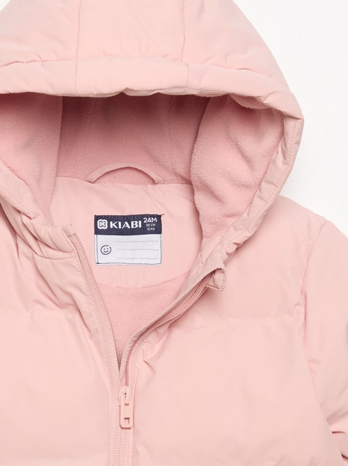 Chaqueta acolchada estampada con capucha - Kiabi
