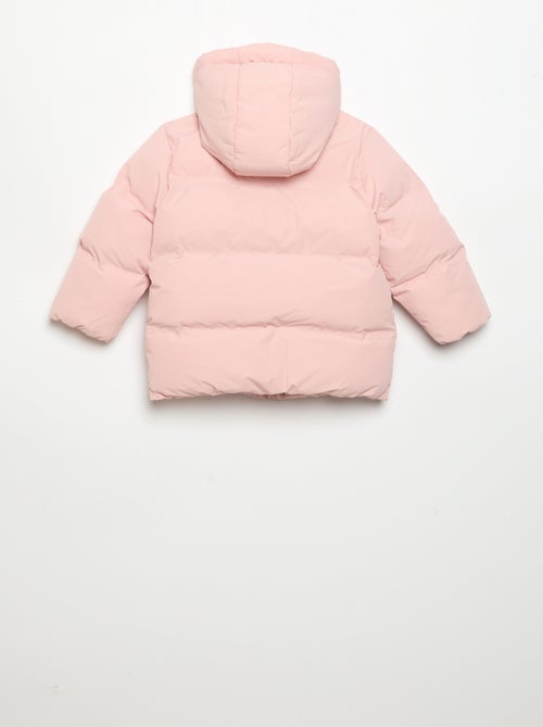 Chaqueta acolchada estampada con capucha - Kiabi